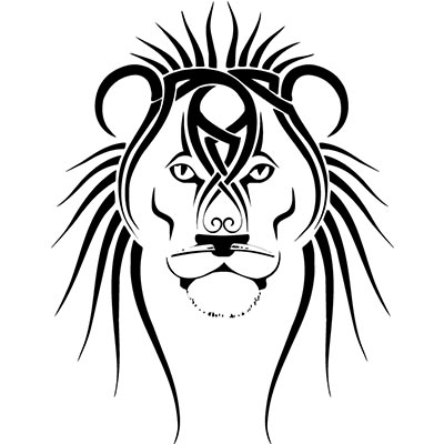 Tribal lion Design Water Transfer Temporary Tattoo(fake Tattoo) Stickers NO.11366